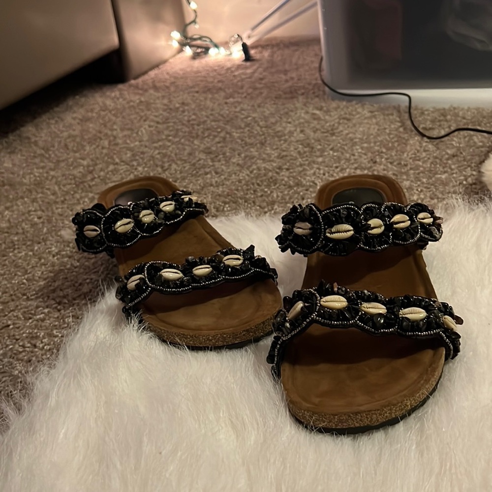 Comfy Beaded Sandals from Boutique in Miami